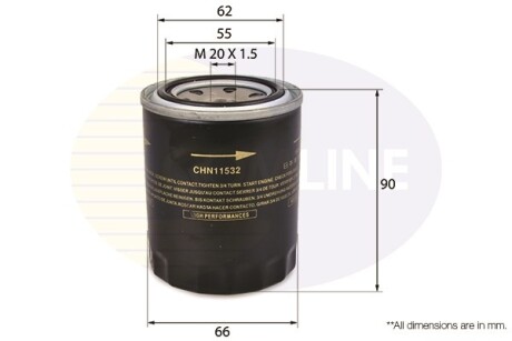 - Фільтр оливи (аналогWL7107/OC115) COMLINE CHN11532