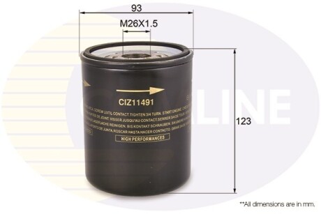 - Фильтр масла (аналог WL7178/OC326) COMLINE CIZ11491