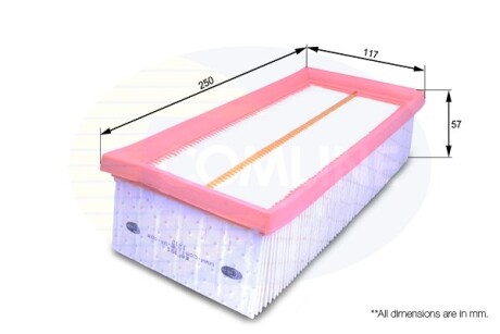 - Фільтр повітря (аналогWA9522/LX1008/1) COMLINE EAF591
