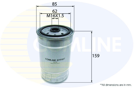 - Фильтр топлива (аналог WF8042/KC18) COMLINE EFF007