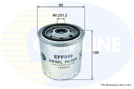 - Фильтр топлива (аналог WF8048/KC63/1D) COMLINE EFF019