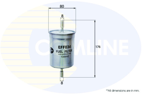 - Фильтр топлива (аналог WF8041/KL79) COMLINE EFF034