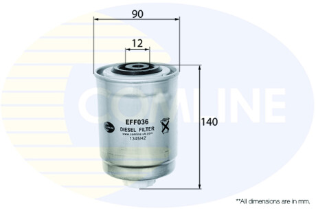 - Фильтр топлива (аналог WF8053/KC109) COMLINE EFF036