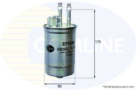 - Фільтр палива (аналогWF8197/KL173) COMLINE EFF049