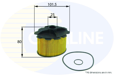 - Фильтр топлива (аналог WF8177/KX84D) COMLINE EFF071