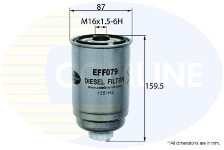 - Фильтр топлива (аналог WF8238/KC80) COMLINE EFF079