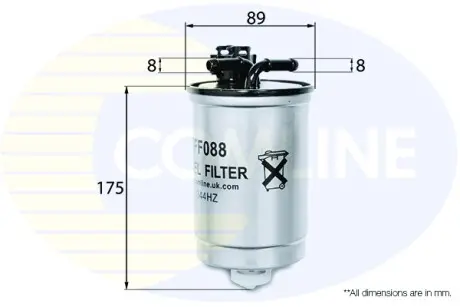 - Фильтр топлива (аналог WF8264/KL476D) COMLINE EFF088