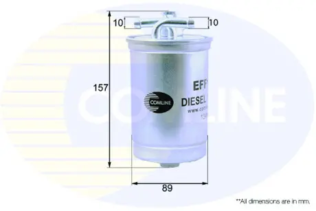 - Фільтр палива (аналогWF8389/KL554) COMLINE EFF159