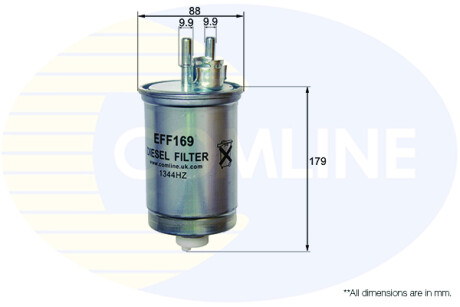 - Фильтр топлива (аналог WF8326/KL483) COMLINE EFF169