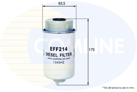 - Фильтр топлива (аналог WF8339/KC204) COMLINE EFF214