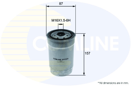 - Фильтр топлива (аналог WF8404/KC101/1) COMLINE EFF222