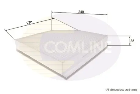 - Фильтр салона (аналог WP9328/LAK386) COMLINE EKF106
