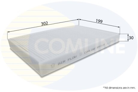 - Фильтр салона (аналог WP6828/LA75) COMLINE EKF119