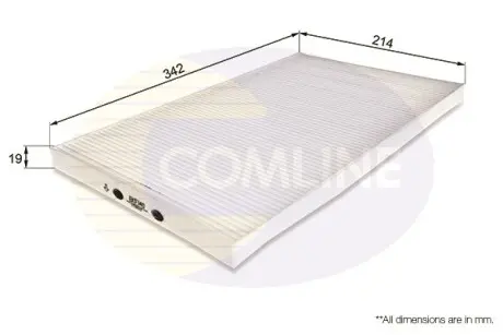 - Фильтр салона (аналог WP6872/LA58) COMLINE EKF140