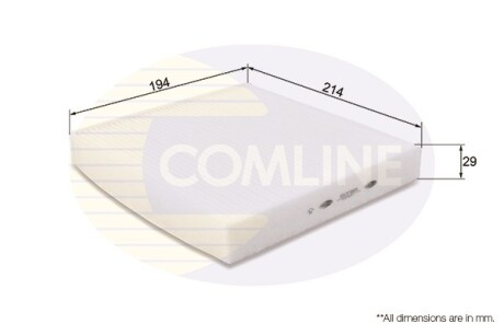 - Фильтр салона (аналог WP9290/LA395) COMLINE EKF185