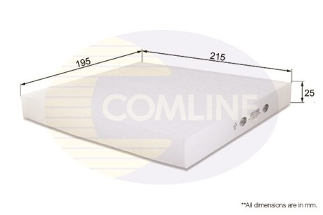 - Фільтр салону (аналогWP9186/LA158) COMLINE EKF188