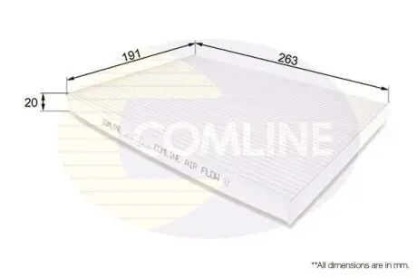 - Фильтр салона (аналог WP9350/LA396) COMLINE EKF191