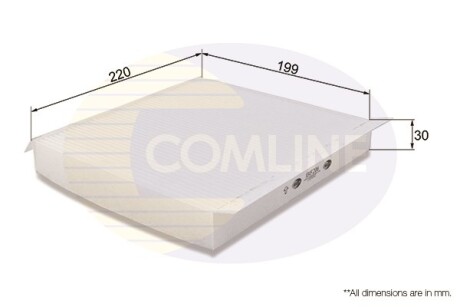 - Фильтр салона (аналог WP9104/LA119) COMLINE EKF206