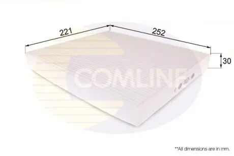 - Фильтр салона (аналог WP9298/LA343) COMLINE EKF210