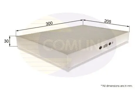 - Фильтр салона (аналог WP6998/LA93) COMLINE EKF237