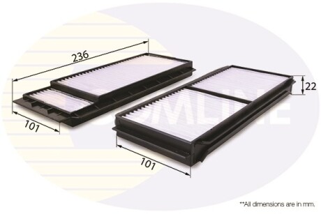 - Фильтр салона (аналог WP9282/LA346/S) COMLINE EKF267