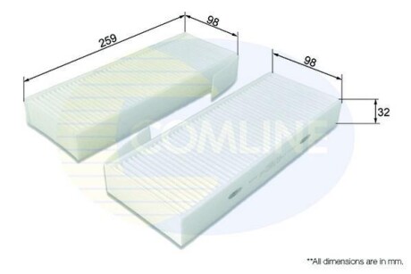 Фильтр салона COMLINE EKF370-2