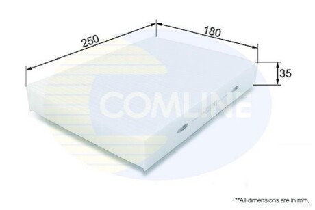 - Фільтр салону аналогWP2124) COMLINE EKF386