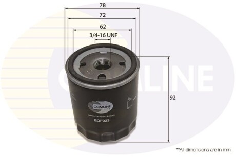 - Фильтр масла (аналог WL7459) COMLINE EOF023