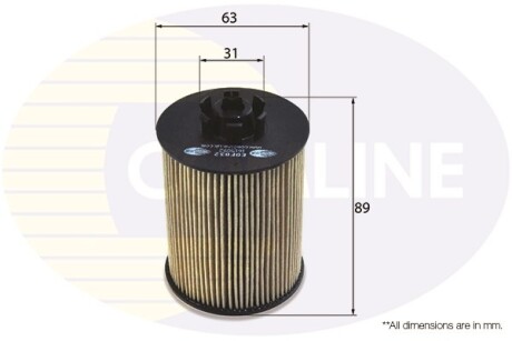 - Фильтр масла (аналог WL7232/OX173/2D) COMLINE EOF032