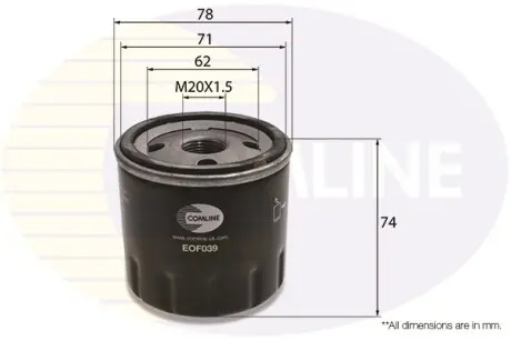 - Фильтр масла (аналог WL7083/OC272) COMLINE EOF039