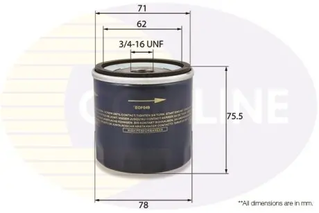 - Фильтр масла (аналог WL7324/OC501) COMLINE EOF049