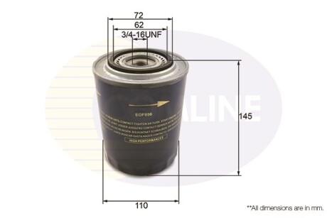 - Фильтр масла (аналог WL7160/OC248) COMLINE EOF056