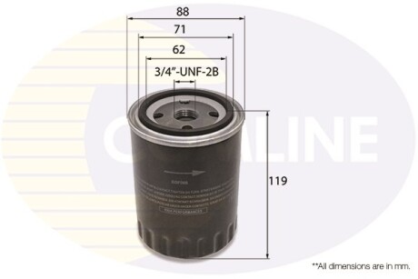 - Фільтр оливи (аналогWL7217/OC262) COMLINE EOF066