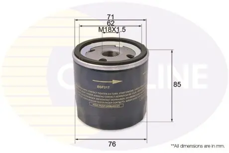 - Фильтр масла (аналог WL7428/OC405/3) COMLINE EOF217