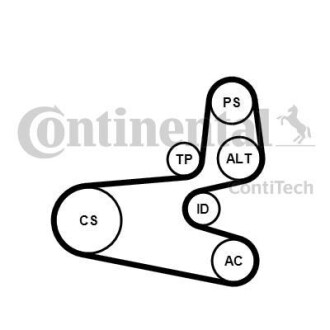 Дорожный ремень Contitech 6PK1560 K1