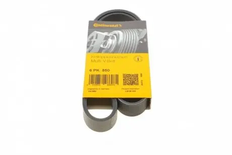 Ремінь генератора Citroen C1/Peugeot 107/Toyota Aygo 1.0 i 05-14 Contitech 6PK850