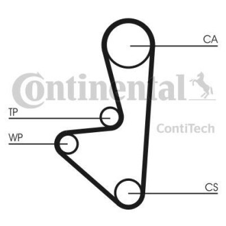 Ремень ГРМ Contitech CT607K1 (фото 1)