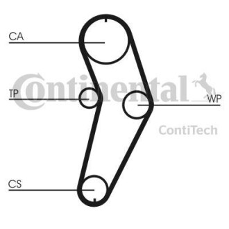 Комплект (ремінь+ролики) Contitech CT 709 K1 (фото 1)