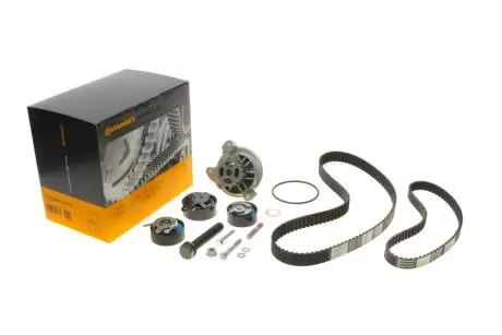 Комплект ГРМ + ТНВД + насос VW LT 2.5SDI/VW T4 2.5 TDI 96-06 (26.4x122z/20.8x81z) (3 ролика+2 ремня) Contitech CT939WP11PRO (фото 1)