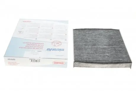 Фільтр салону Skoda Fabia/Roomster/VW Polo 99-10 (вугільний) CORTECO 8000 1784