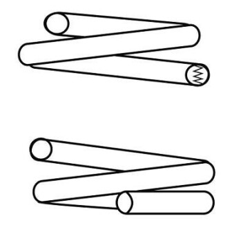 Пружина подвески передняя (кратно 2) Toyota Avensis/kombi 1.6, 1.8, 2.0VVTi (03- CS Germany 14872800