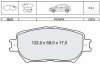 DAFMI INTELLI гальмівні колодки передн. TOYOTA Camry (V30) DAFMI / INTELLI D225E (фото 1)