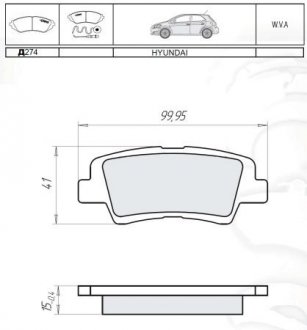 Тормозные колодки дисковые DAFMI / INTELLI D274E