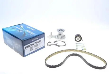 Роликовый модуль натяжителя ремня (ролик, ремень, помпа) DAYCO KBIOWP020