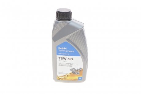 Олива трансмісійна 75W90 Gear Oil 5/4 (1L) (GL5/MAN 342 M-2/Volvo 1273.10/MIL L 2105D) Delphi 25067150