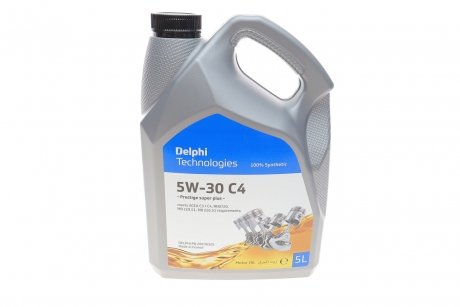 Олива 5W30 Prestige Super Plus C4 (5L) (Renault RN0720/MB 229.51/MB226.51) Delphi 28236325