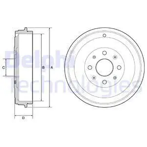 Гальмівний барабан Delphi BF503