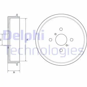 Гальмівний барабан Delphi BF552