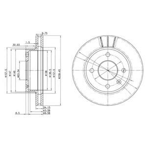 Гальмівний диск Delphi BG2367