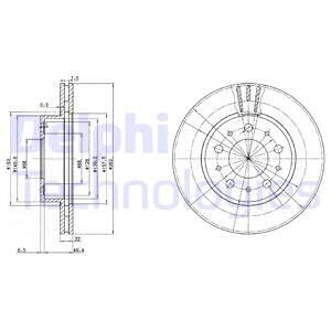 Тормозной диск Delphi BG2425